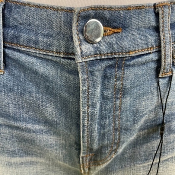 BCBG Blue Distressed Denim Shorts 27 - Picture 6 of 16